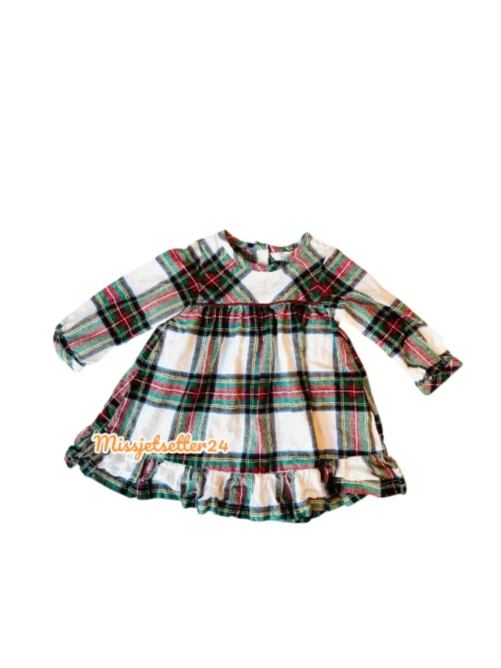 NWOT Ruffle Butts Good Tidings Plaid Holiday Dress 12/18 months